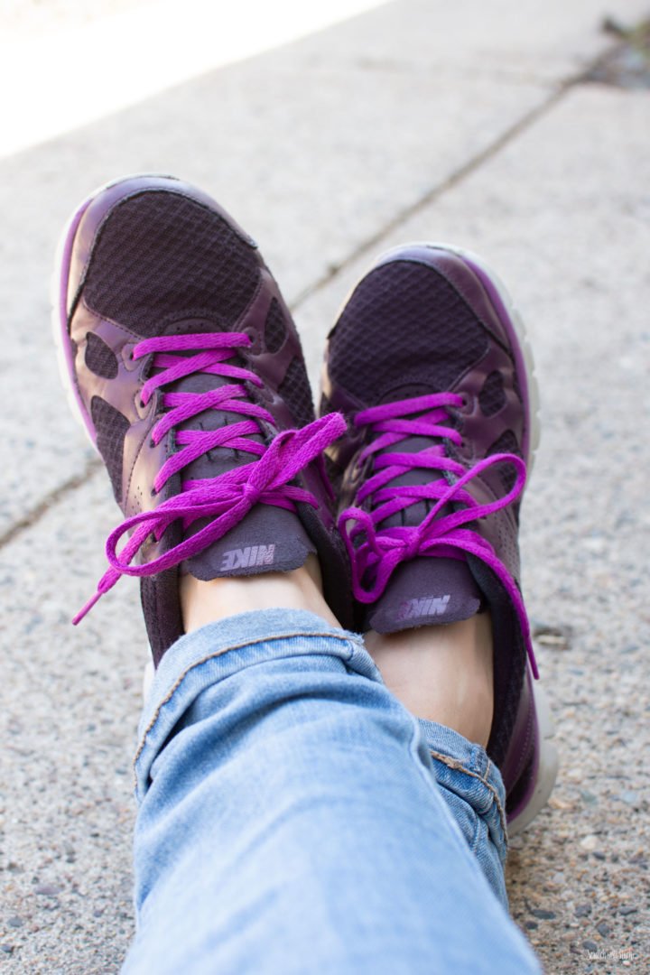 DIY Purple Shoes Refashion