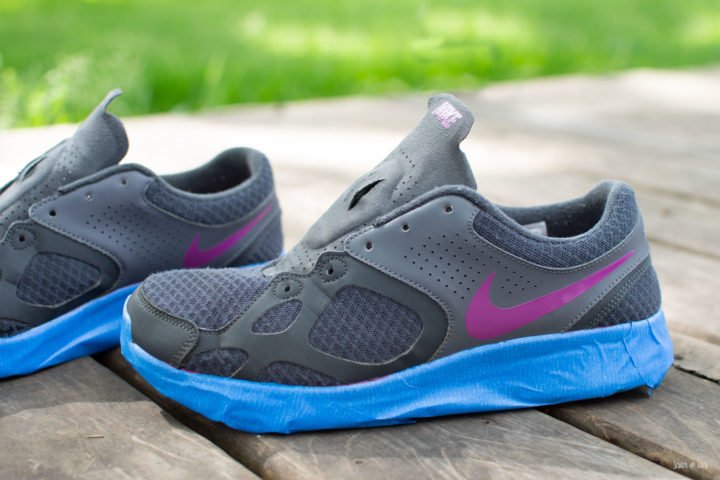 DIY Purple Shoes Refashion