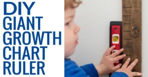 DIY Growth Chart Ruler - Scratch and Stitch