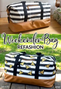 Weekender Bag Refashion - Scratch and Stitch