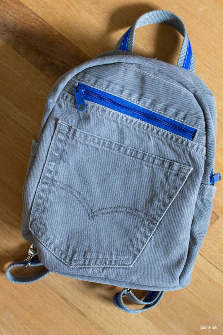 DIY Small Denim Backpack | Scratch and Stitch