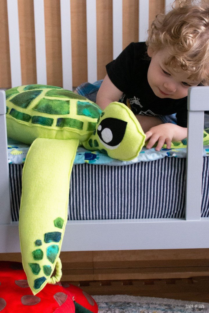 Stuffed Sea Turtle Sewing Pattern | Scratch and Stitch