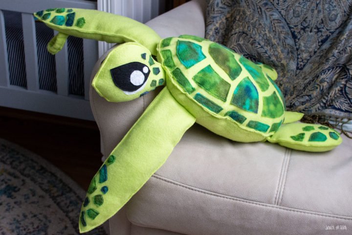 Stuffed Sea Turtle Sewing Pattern | Scratch and Stitch