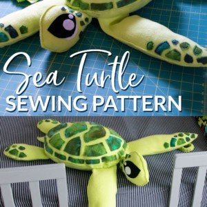 Stuffed Sea Turtle Sewing Pattern | Scratch and Stitch