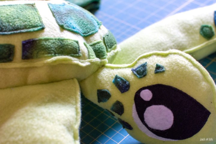 Stuffed Sea Turtle Sewing Pattern | Scratch and Stitch