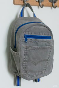 DIY Upcycled Denim Small Backpack | Scratch and Stitch
