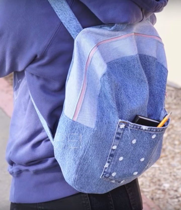 Upcycled Jeans Backpack