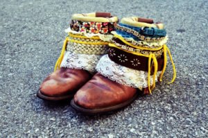 DIY Boho Belted Boots