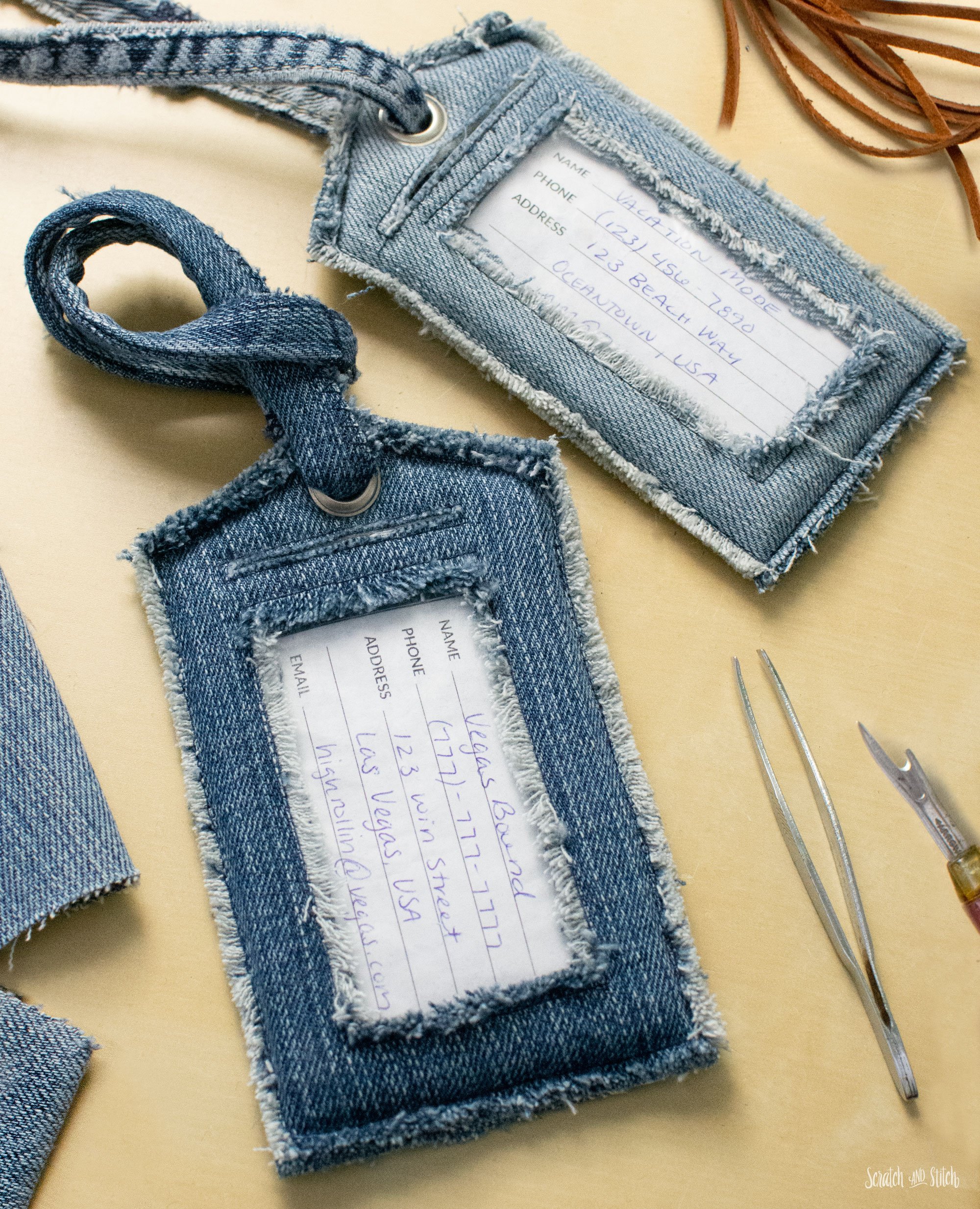 How to Make Luggage Tags 