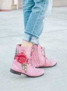 Flower Patch Boot Refashion