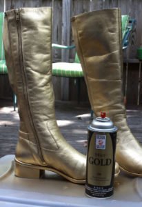 Gold Boots DIY