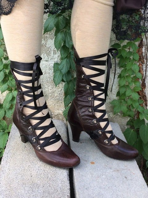 Laced Up Boots Refashion