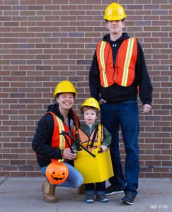 Construction Worker Costume - Family Costume Idea - Scratch and Stitch