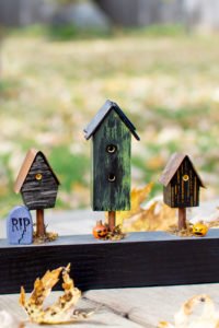 Miniature Halloween Haunted Houses by Scratch and Stitch