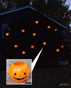 DIY Halloween Lights from Plastic Treat Pails