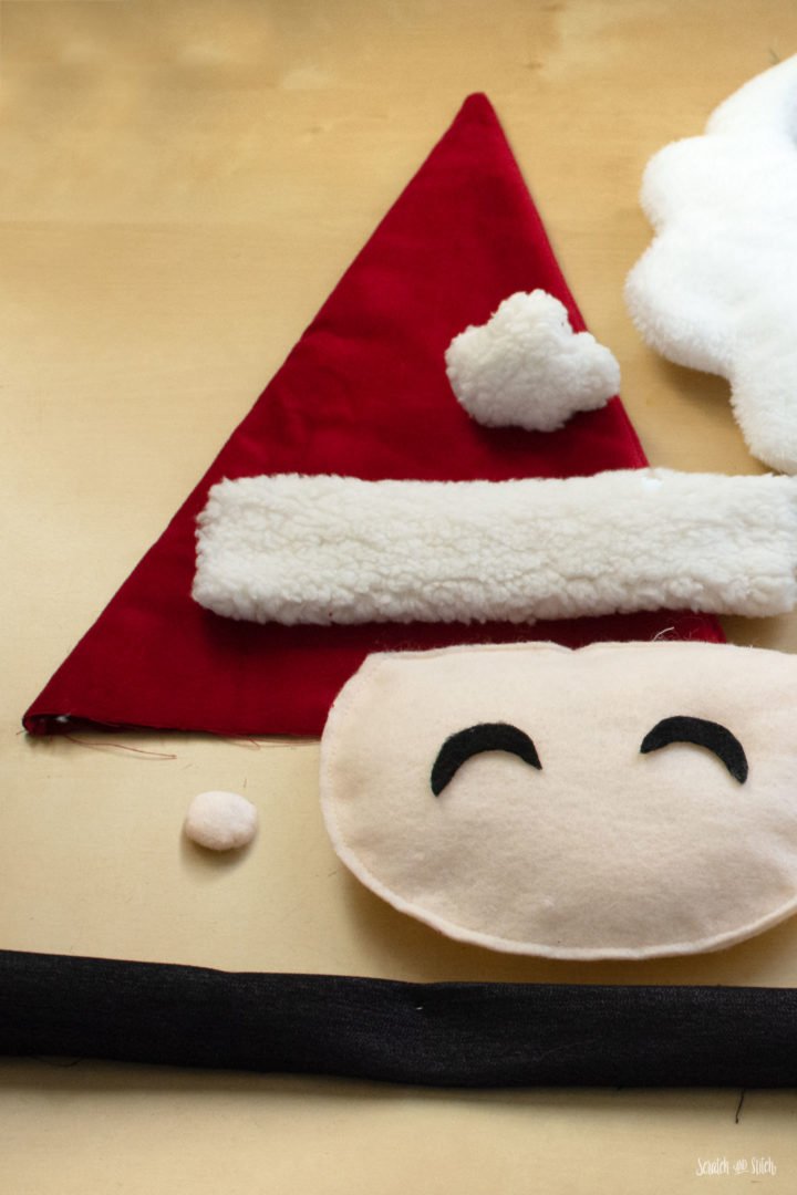 How to Make a Santa Christmas Stocking