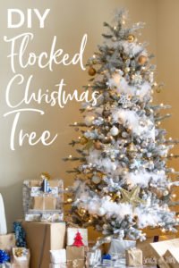 How to Flock a Christmas Tree | DIY Flocked Christmas Tree by Scratch and Stitch