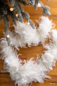 Feather Flocked Christmas Tree - Scratch and Stitch