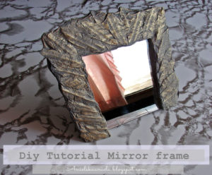 DIY Textured Mirror Frame