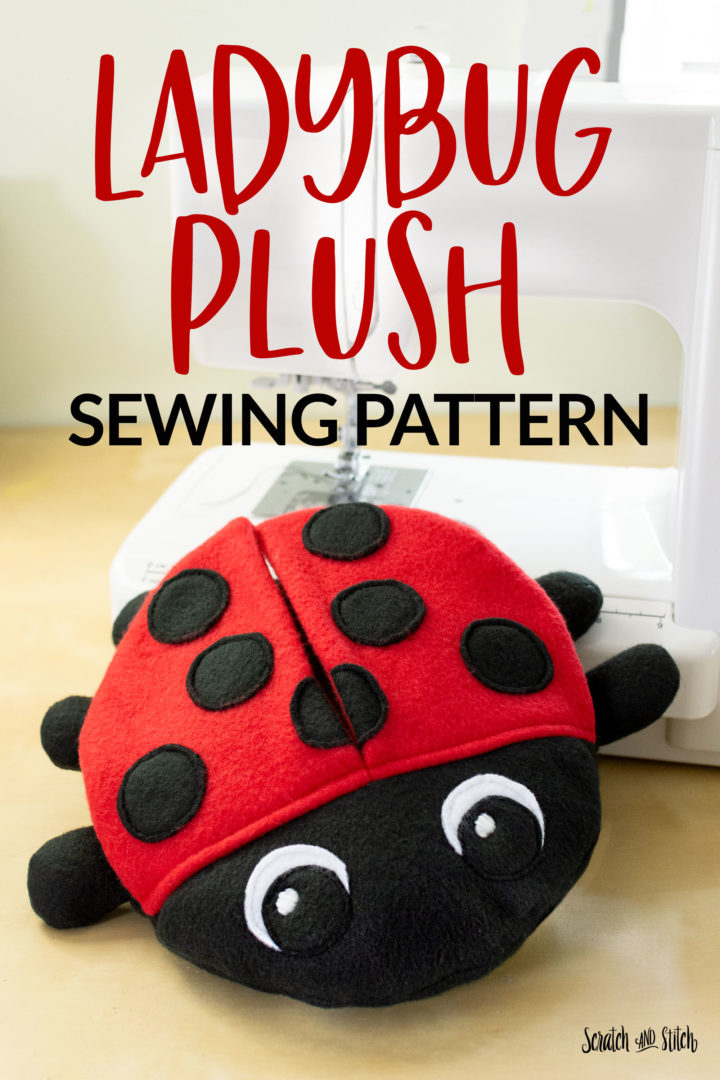Ladybug Stuffed Animal Sewing Pattern