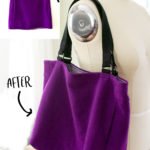 Upcycled Clothing - Tote Bag from a Skirt