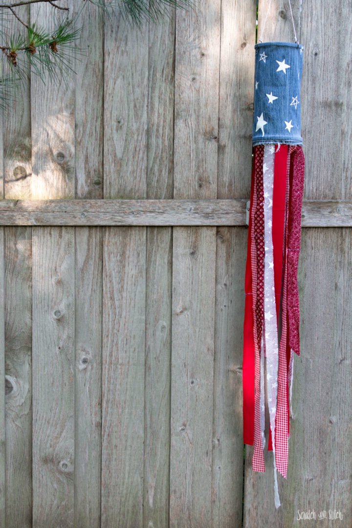 DIY American Flag Windsock