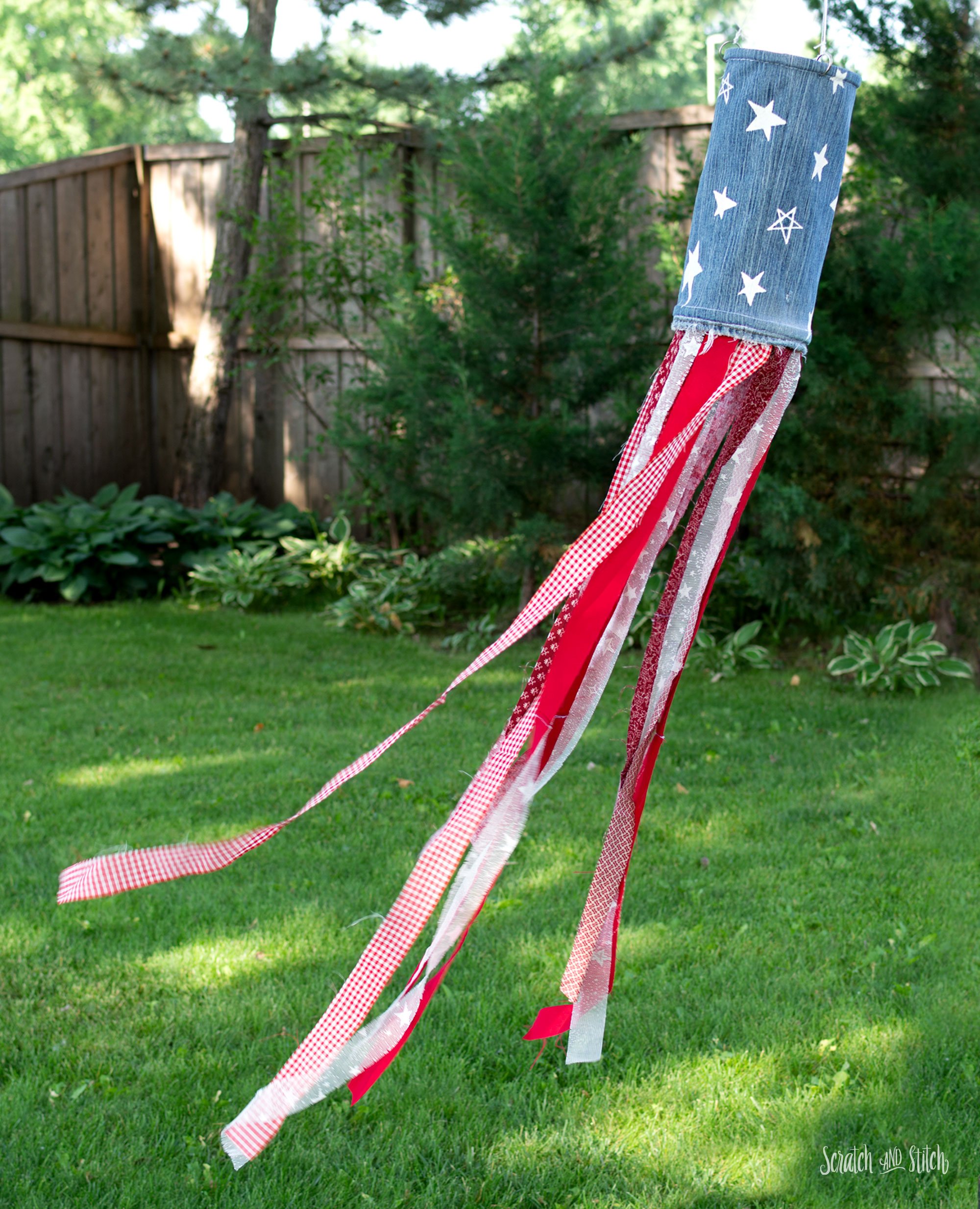 DIY Patriotic Wind Sock Craft for Kids