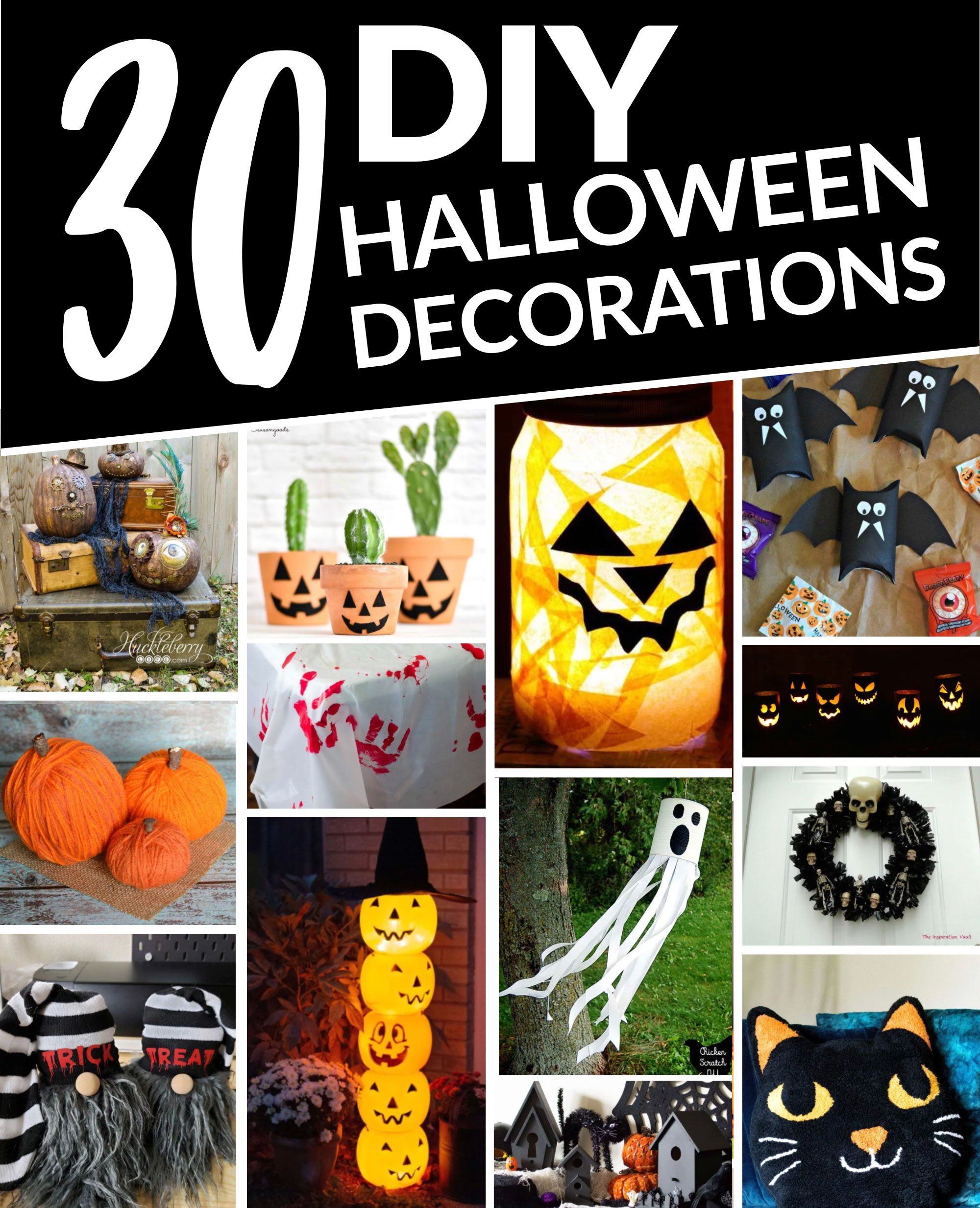 30 DIY Halloween Decorations | Scratch and Stitch