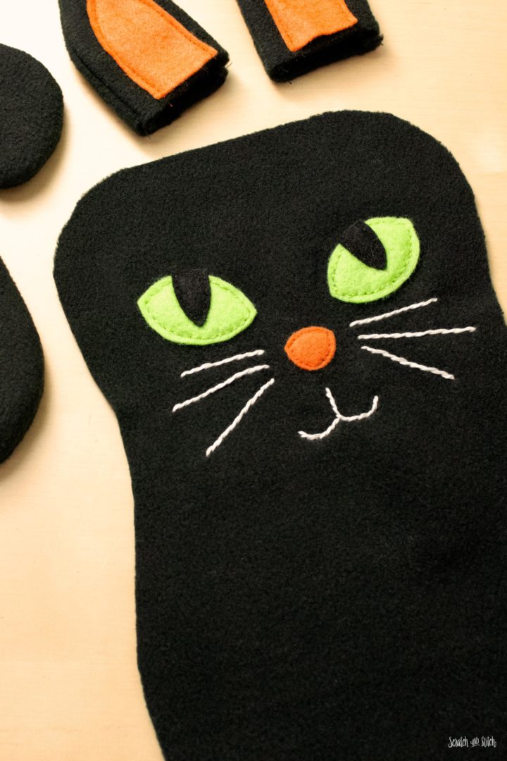 Halloween Cat Face Sewing Pattern