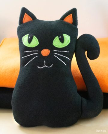 Free Halloween Cat Stuffed Animal Sewing Pattern