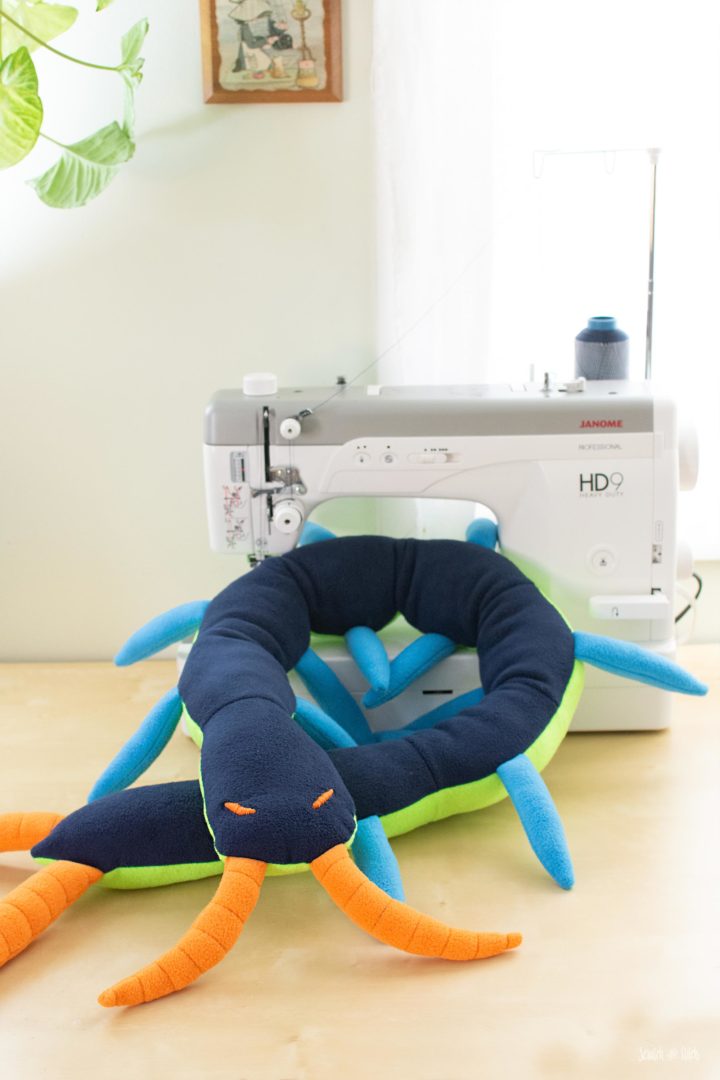 Giant Centipede Sewing Pattern