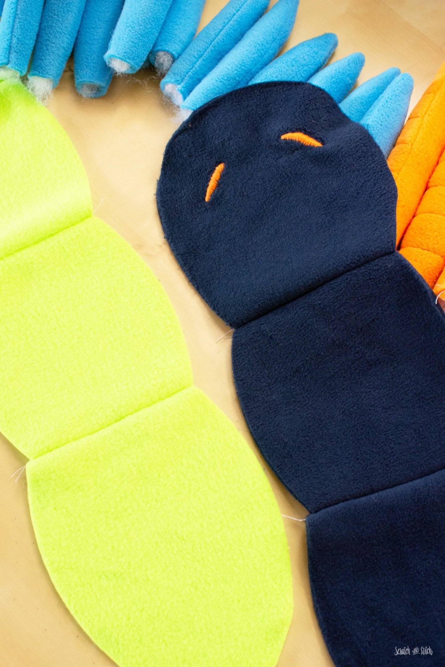 Giant Centipede Plush Sewing Pattern | Scratch and Stitch