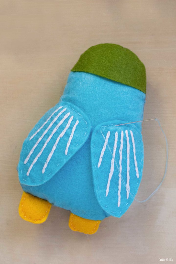 The Pocket Bird with Embroidered Wings