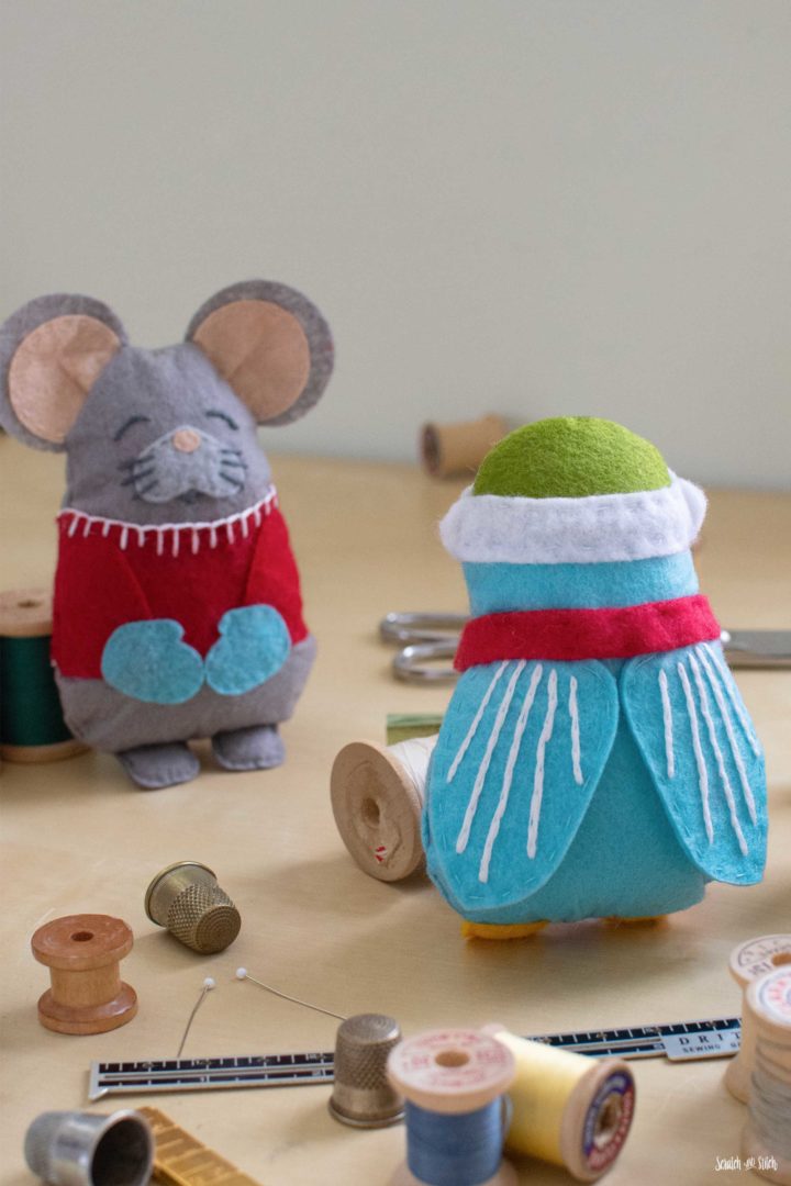 Pocket Mouse and Bird - Softie Sewing Patterns
