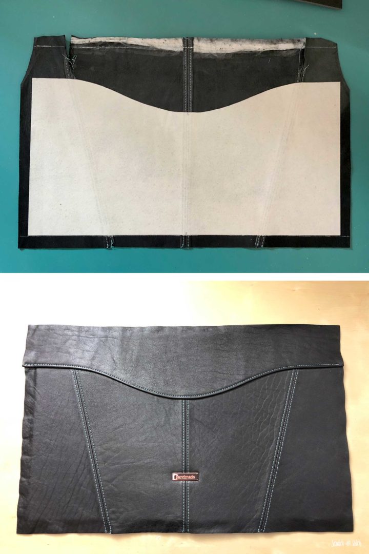 DIY Leather Bag from a Jacket
