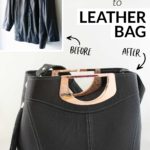 DIY Leather Bag from a Leather Jacket Refashion