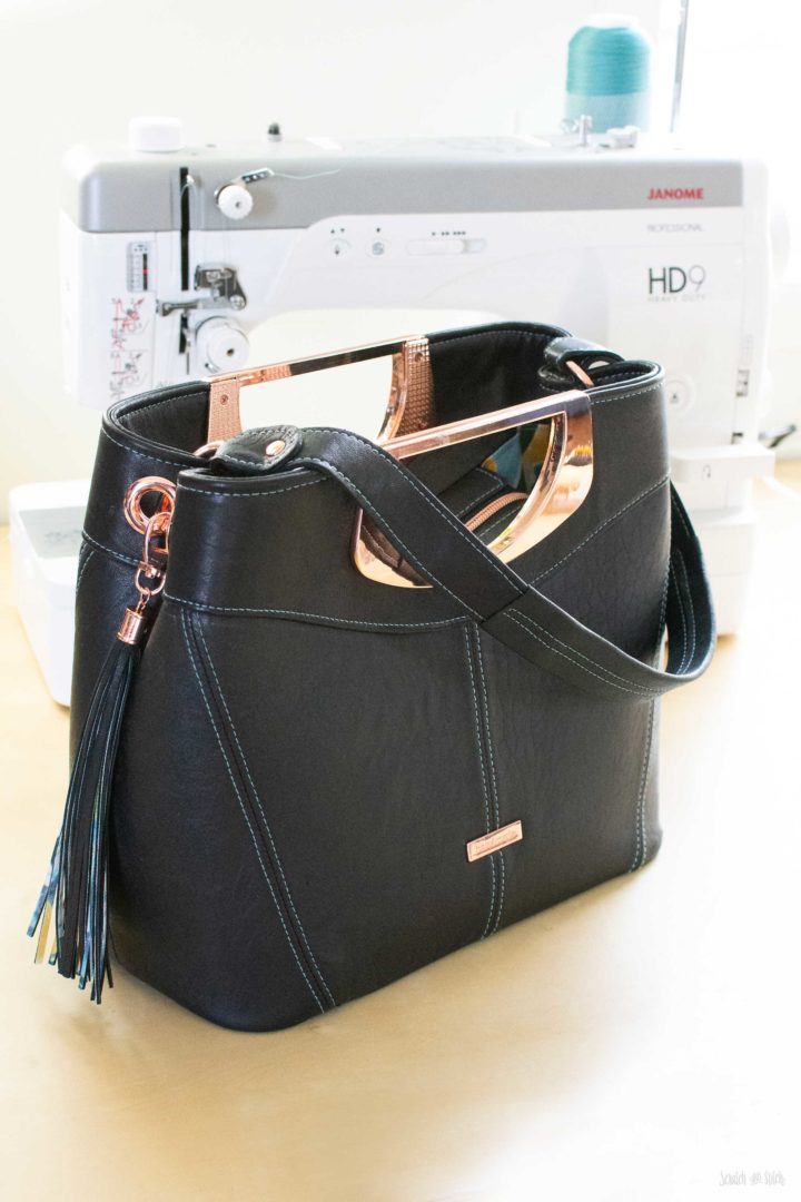 Can the Janome HD9 sew leather? Yes!