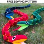 Free Plush Sewing Pattern - Felt Chain Snake