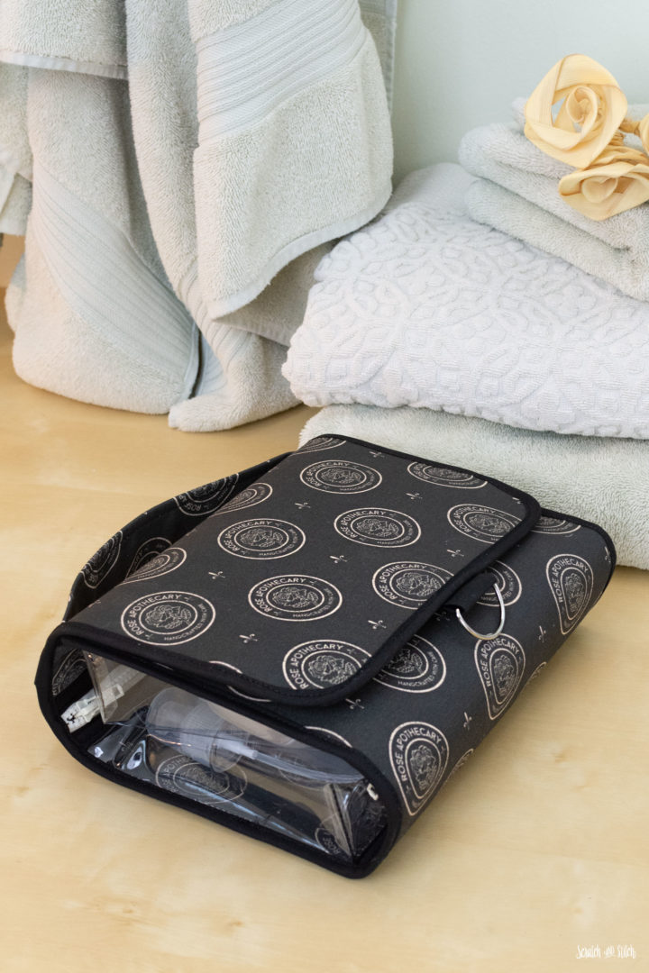 Folding Travel Toiletry Bag Pattern