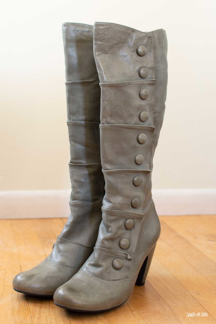 Upcycled Leather Boots