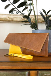 Leather Clutch Sewing Pattern with Videos