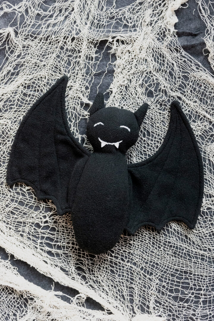 Free Plush Bat Sewing Pattern for Halloween
