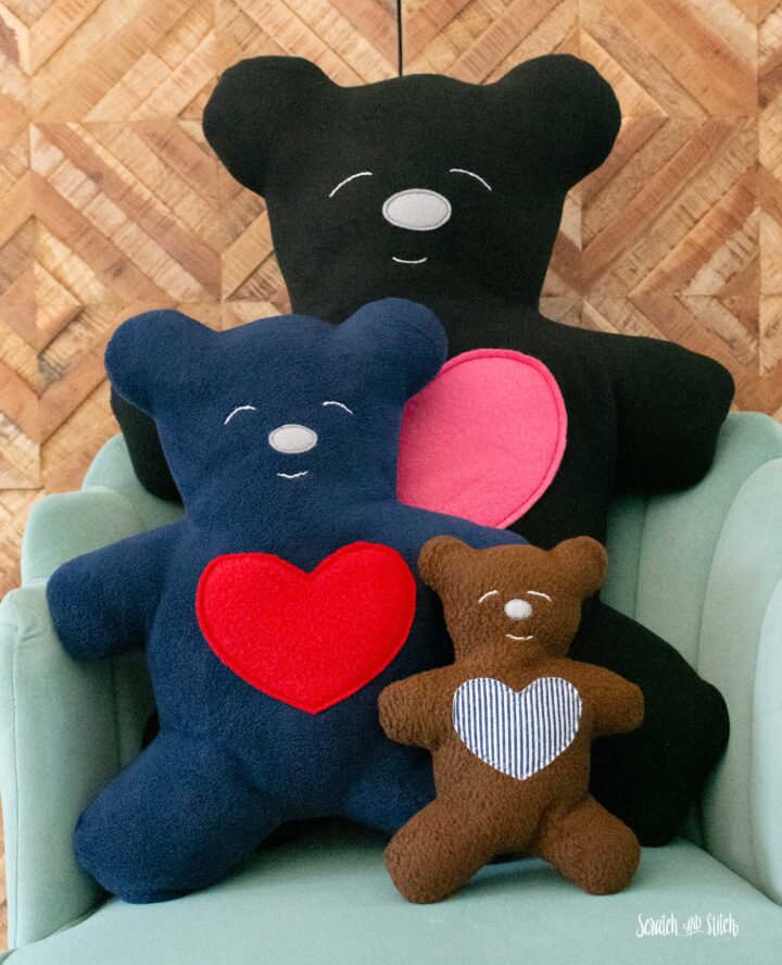 The Love Bear Easy Teddy Bear Sewing Pattern