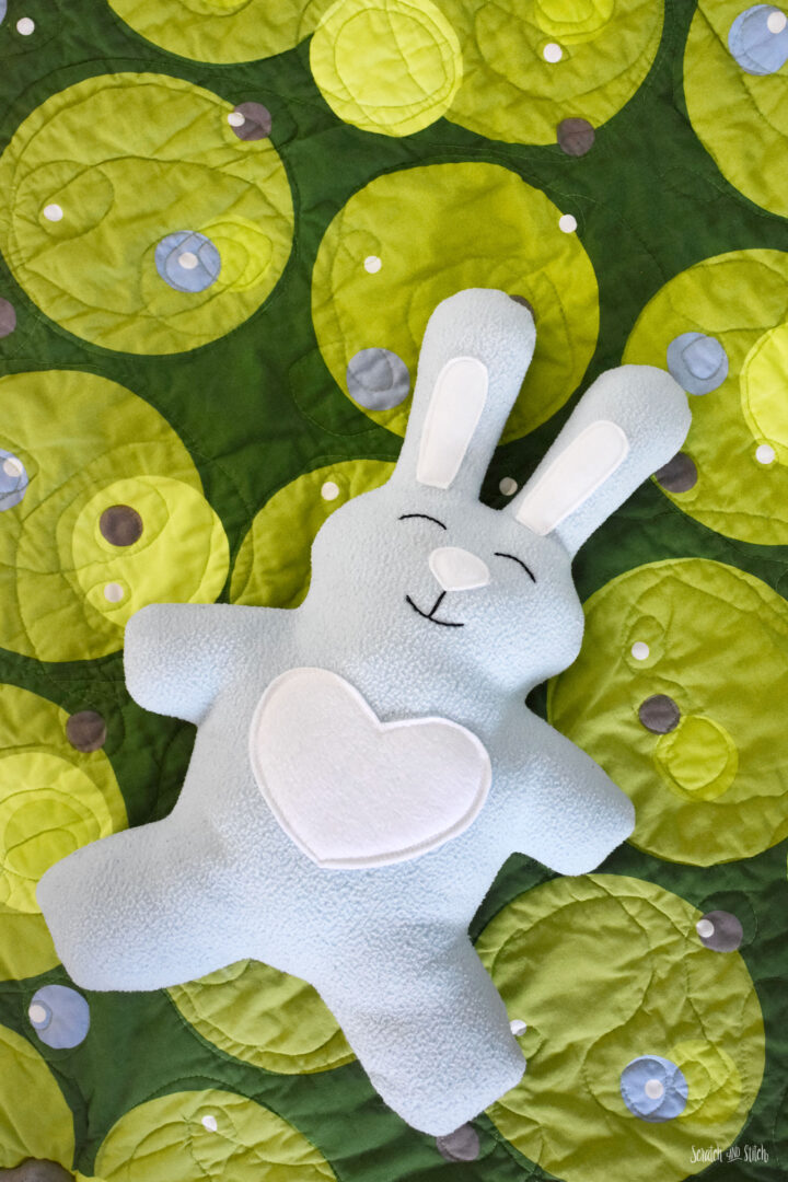 Beginner Plushie Sewing Pattern - Love Bunny