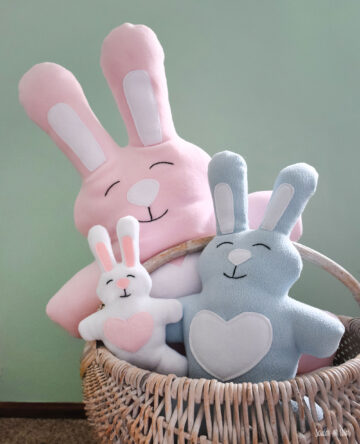 Love Bunny Plushie Sewing Pattern
