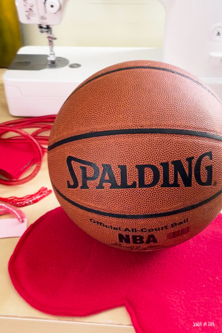 Upcycled Basketball Valentine Box