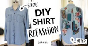DIY Denim Shirt Refashion