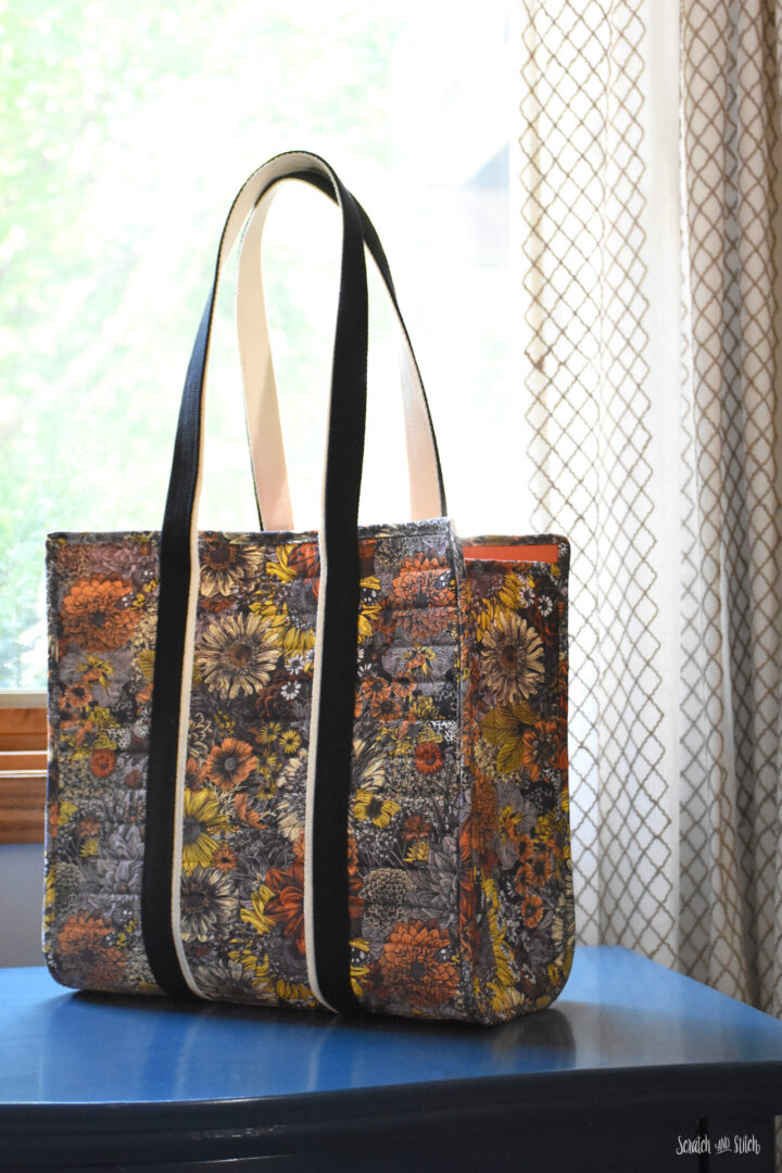 Easy Quilted Headline Tote Bag Sewing Pattern