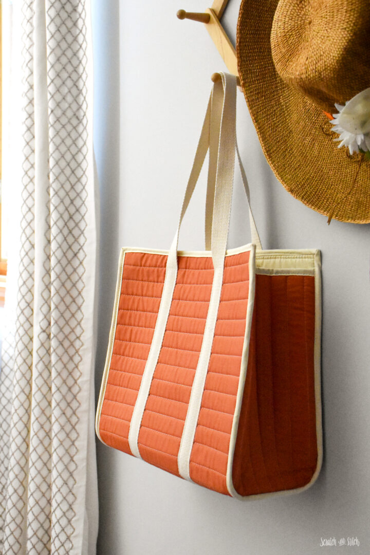 Easy Quilted Tote Bag Sewing Pattern