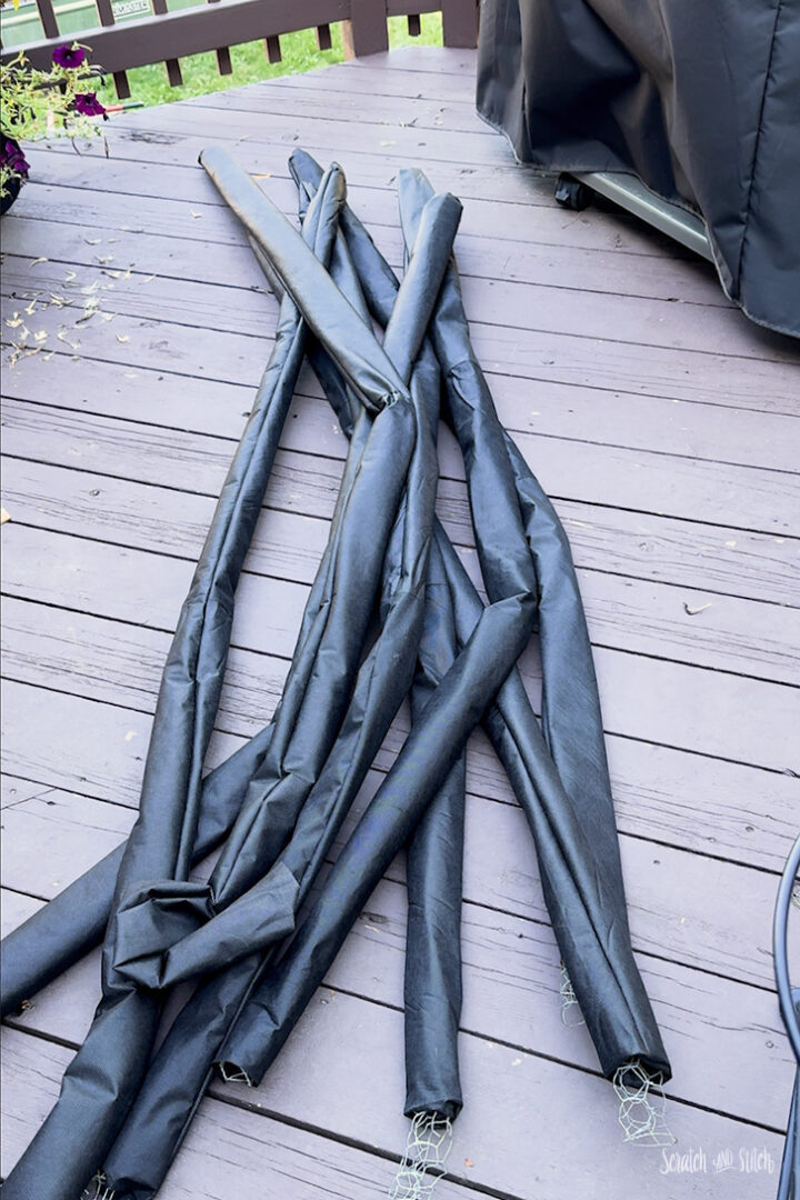 DIY Giant Halloween Spider Legs